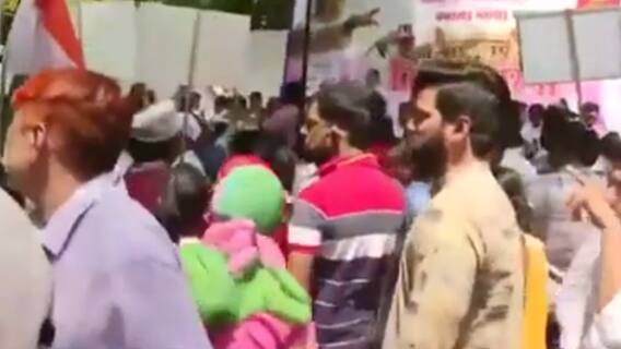 Fuel Price Hike: Visuals of opposition staging protest against inflation | Matrabhumi