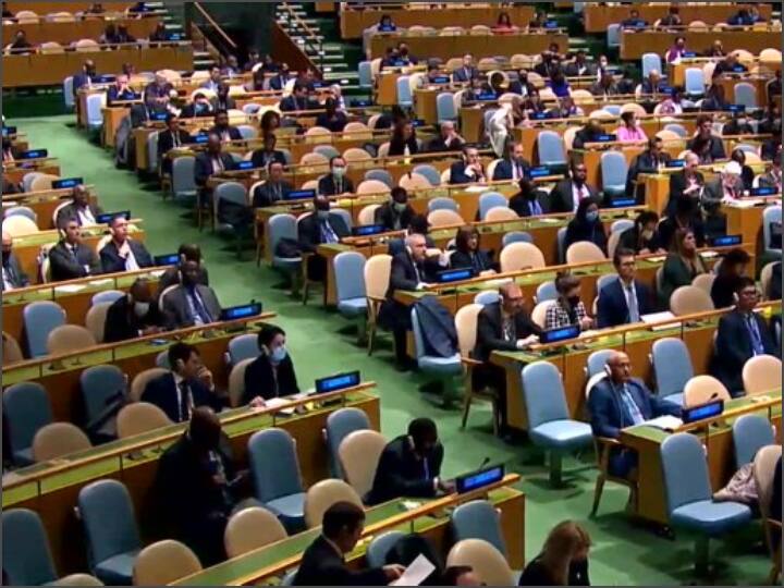 UN General Assembly emergency special session vote on removing Russia from UN Human Rights Council UNHRC से रूस को सस्पेंड किया गया, वोटिंग से हुआ फैसला, भारत ने मतदान में नहीं लिया हिस्सा