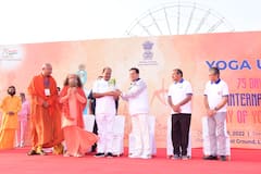 World Health Day: 'Yoga Utsav' Attracts Global Presence, Thousands Perform Yoga At Red Fort | IN PICS
