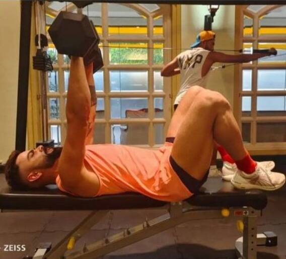 विराटचा जीममध्ये कसून सराव