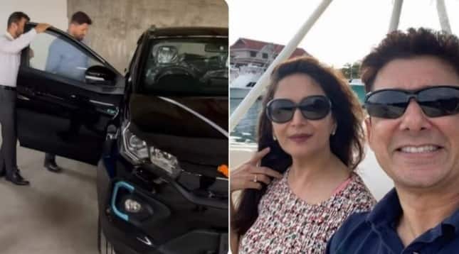 Madhuri Dixit : माधुरी दीक्षितच्या पतीने खरेदी केली 'ही' जबरदस्त इलेक्ट्रिक कार, किंमत जाणून व्हाल थक्क Madhuri Dixit Husband Bought This Super Electric Car Would You Know The Price Madhuri Dixit : माधुरी दीक्षितच्या पतीने खरेदी केली 'ही' जबरदस्त इलेक्ट्रिक कार, किंमत जाणून व्हाल थक्क