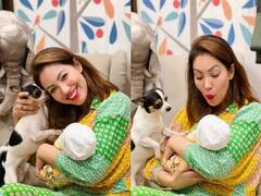 गोद में किसका बच्चा लेकर प्यार से सहलाती दिखीं मुनमुन दत्ता? सोशल मीडिया पर छाई बबीता जी की ये तस्वीरें