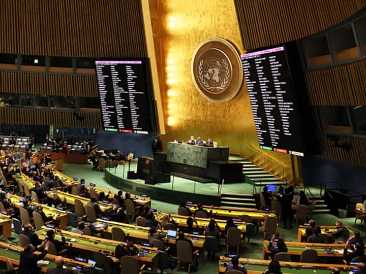 Russia-Ukraine Crisis UN General Assembly suspends Russia from Human Rights Council India abstains from voting UN General Assembly Suspends Russia From Human Rights Council, India Abstains From Voting