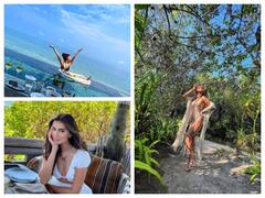 नीले गगन के तले पूल में दिखा तारा सुतारिया का बिंदास लुक, पूल में बिकिनी पहने ढाया कहर