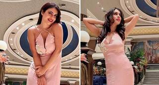 થાઇ હાઇ સ્લિટ ગાઉન પહેરીને ઘરમાં એક્ટ્રેસે કરાવ્યુ બૉલ્ડ ફોટોશૂટ, શેર કરી ખુદ તસવીરો