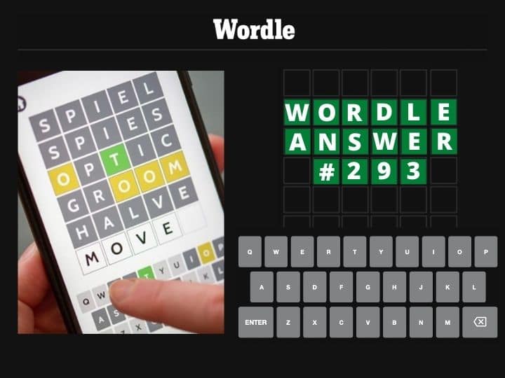 Wordle 293 Answer For April 8: Check Out Hints And Clues To Solve Today's Wordle Puzzle Wordle 293 Answer For April 8: Check Out Hints And Clues To Solve Today's Wordle Puzzle