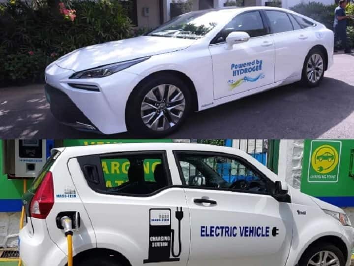 Hydrogen Cars Vs Electric Cars which car is best and eco friendly Hydrogen Cars Vs Electric Cars:  हायड्रोजन कार इलेक्ट्रिक कारपेक्षा चांगली आहे का? जाणून घ्या...