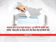 Bihar MLC Results 2022 Winner List: अब तक MLC की 20 सीटों के नतीजे आए, जानिए- किस सीट पर किस पार्टी और किस नेता को मिली जीत