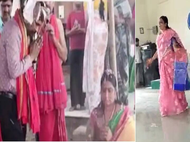 Bhadradri Kothagudem district Sujatha Nagar MPP, a self-proclaimed deity Dance videos goes viral MPP Vijaya Lakshmi: ఈ స్వయం ప్రకటిత దేవత సినిమా పాటలకి డాన్సులూ ఇరగదీశారు - వీడియోలు వైరల్