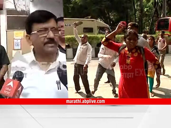ST Workers Protest : पडद्यामागून वातावरण बिघडवण्याचा प्रयत्न ; संजय राऊतांचं टीकास्त्र st workers protest Shiv Sena leader Sanjay Raut Criticism of ST workers agitation in front of Sharad Pawar house ST Workers Protest : पडद्यामागून वातावरण बिघडवण्याचा प्रयत्न ; संजय राऊतांचं टीकास्त्र