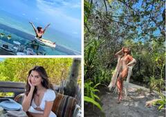 ਨੀਲੇ ਅਸਮਾਨ ਹੇਠਾਂ ਪੂਲ 'ਚ ਦਿਖਿਆ ਤਾਰਾ ਸੁਤਾਰੀਆ ਦਾ ਬਿੰਦਾਸ ਲੁੱਕ, ਪੂਲ 'ਚ ਬਿਕਨੀ ਪਹਿਨ ਕੇ ਢਾਹਿਆ ਕਹਿਰ