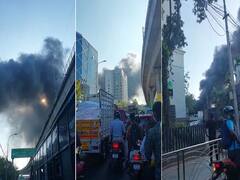 Guindy Fire Accident: லீ மெரிடியன் ஹோட்டல் பின்புறம் தீ விபத்து.. புகைமண்டலமாக காட்சியளித்த கிண்டி.. வீடியோ..!