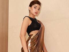 Ghani Saiee Manjrekar Photos: చెర్రీ, ఎన్టీఆర్ ను చూసి భయపడ్డా- వరుణ్ తేజ్ సో స్వీట్ అంటున్న 'గని' బ్యూటీ