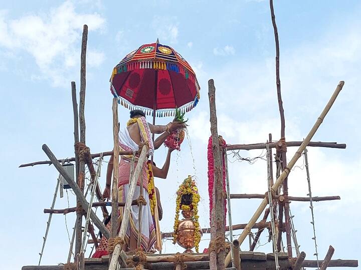 Thiruvarur Ancient Punch Melodyal Sametha Duvaya Nathar Temple Kudamulukku Festival திருவாரூரில் பழமை வாய்ந்த பஞ்சின் மெல்லடியாள் சமேத தூவாய நாதர் ஆலய குடமுழுக்கு விழா