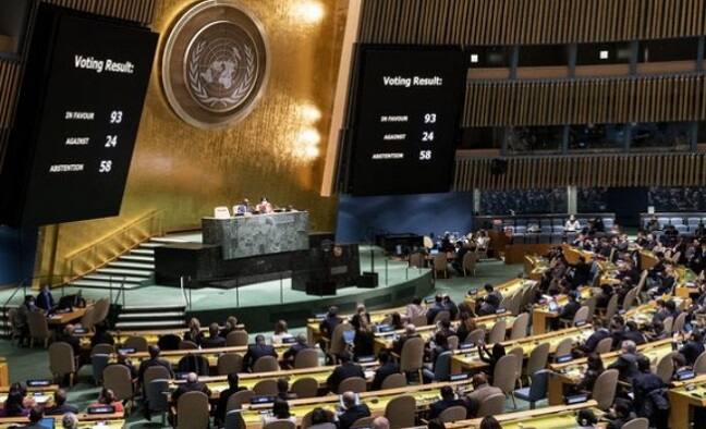UN General Assembly votes to suspend Russia from the Human Rights Council UNHRC Voting: ચીન સહિત આ 24 દેશોએ સંયુક્ત રાષ્ટ્રમાં રશિયાના પક્ષમાં આપ્યો મત, જુઓ આખુ લિસ્ટ