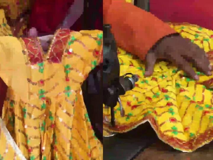 Ayodhya Ramlala dress is getting ready for Chaitra Navratri see beautiful pics Ayodhya News: अयोध्या में चैत्र नवरात्रि के लिए रामलला की पोशाक हो रही है तैयार, सामने आईं खूबसूरत तस्वीरें