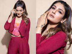 Raveena Tandon Looks Scintillating in A Pink Co-Ord Set