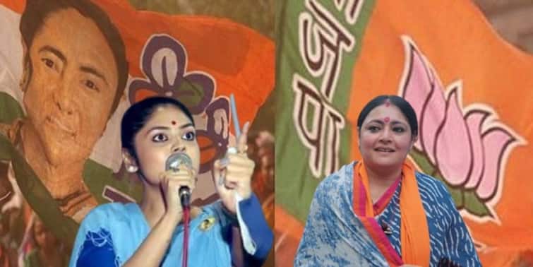 Asansol Lok Sabha By Election Agnimitra Paul and Saayoni Ghosh take dig at each other while campaigning for TMC Asansol By Election: বহিরাগত প্রসঙ্গে ফের মুখোমুখি তরজা, সায়নীর জন্মের শংসাপত্র চাইলেন অগ্নিমিত্রা