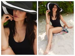 Katrina Kaif Sets Internet On Fire With Her Latest Vacation Pictures, Posing In Black Swimsuit