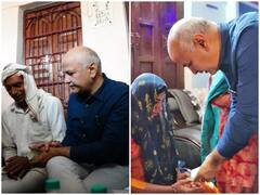 Delhi News: कोंडली STP पम्प हादसे में मृतकों के परिजनों से मनीष सिसोदिया ने की मुलाकात, 10-10 लाख रुपये का चेक सौंपा