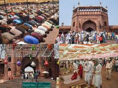 In Pics: रमज़ान के पाक महीने का पहला जुमा आज, नमाज़ियों से छलकी दिल्ली की जामा मस्जिद, देखें तस्वीरें