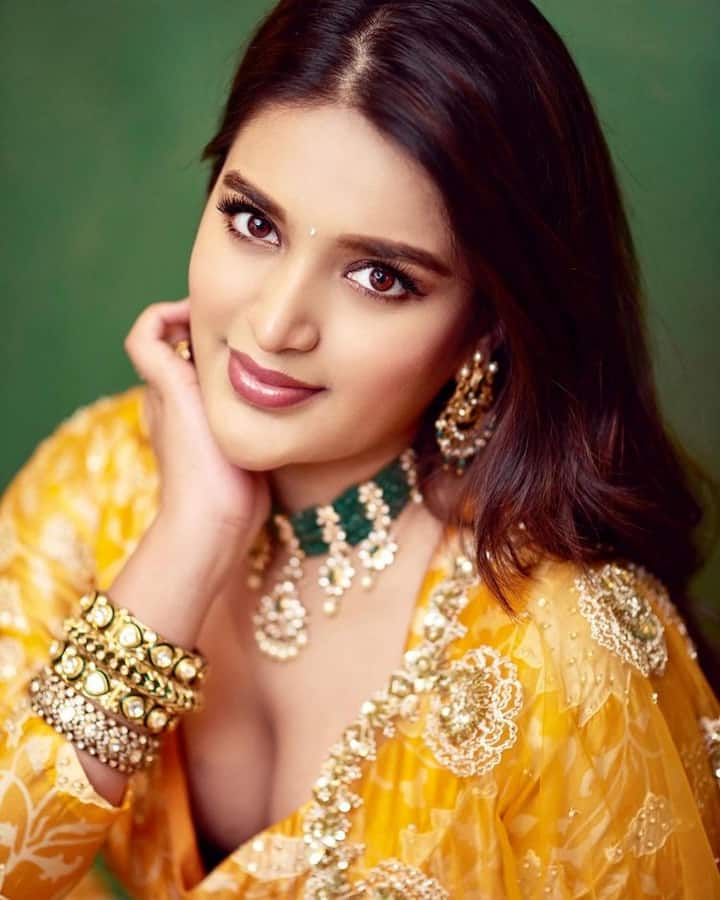 ఇక ఈ బ్యూటీ సోషల్ మీడియాలో చాలా యాక్టివ్ గా ఉంటుంది. (Courtesy : Nidhi Agerwal Instagram)
