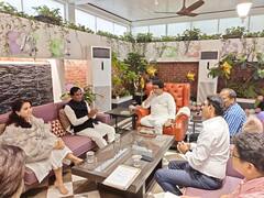 Raj Thackeray : भाजप नेते रावसाहेब दानवे राज ठाकरेंच्या भेटीसाठी 'शिवतीर्थ'वर