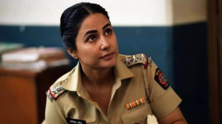 Tv star hina khan became inspector radhika shroff in seven one web series 'નાગિન' બનીને તહેલકો મચાવનારી હૉટ એક્ટ્રેસ હવે બનશે 'પોલીસવાળી', શેર કરી નવી ફિલ્મની તસવીરો........