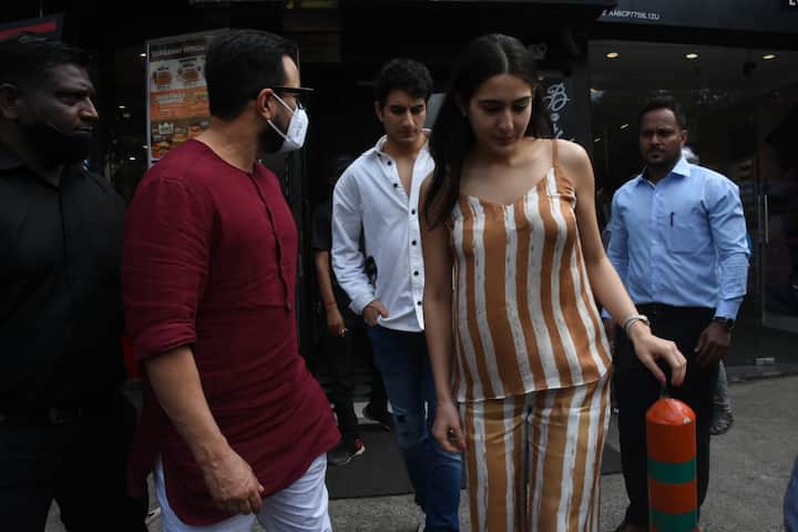 संडे का दिन सैफ अली खान ने अपने दोनों बच्चों सारा अली खान और इब्राहिम अली खान के साथ गुजारा.