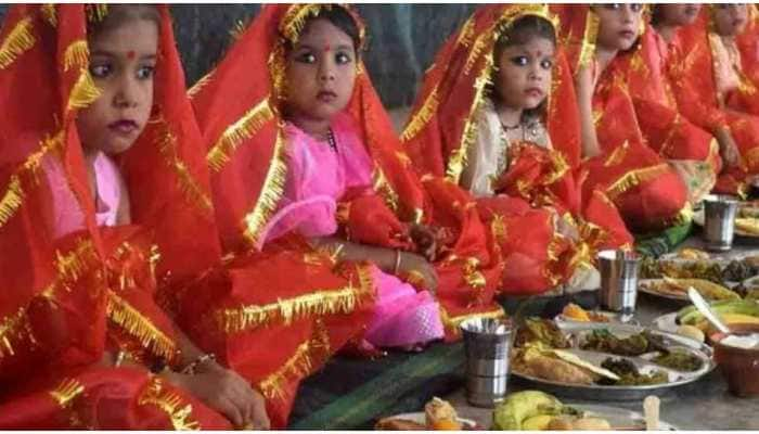 Navratri Kanya Pujan 2022: Kanya Puja on Ashtami Navami Navratri Kanya Pujan 2022: ਅਸ਼ਟਮੀ ਨਵਮੀ 'ਤੇ ਕੰਜਕ ਪੂਜਾ