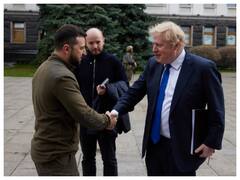 Ukraine Crisis: UK PM Arrives In Kyiv, Meets Prez Zelenskyy In A Show Of Solidarity