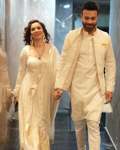 सफेद लिबास में ट्विनिंग करते दिखे अंकिता लोखंडे और विक्की जैन, बताया सफल शादी का राज