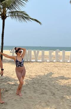 પૂલ કિનારે રુબિનાનો જોવા મળ્યો હોટ અંદાજ, તસવીરો જોઈને ફેન્સના ધબકારા વધ્યા