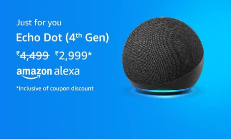 Echo Dot Speaker on Amazon What is Alexa Price Of Echo Speaker How Alexa Works Lowest Price Smart Speaker वीकेंड डील में आधी कीमत में खरीदें Echo Dot स्पीकर और स्मार्ट लाइट का कॉम्बो
