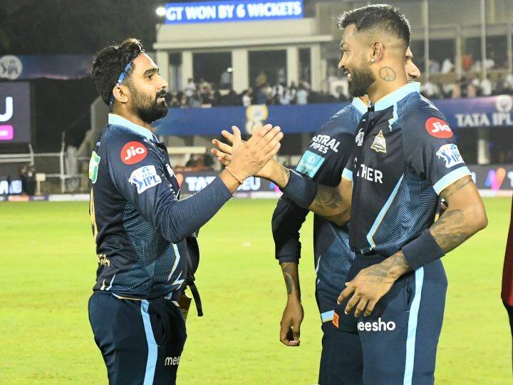 rahul tewatia praised by captain hardik pandya after gujarat titans win against Punjab Kings ipl 2022 IPL 2022: राहुल तेवतिया की विस्फोटक पारी के बाद कप्तान हार्दिक पांड्या ने की तारीफ, बोले- बड़े शॉट खेलना नहीं होता आसान