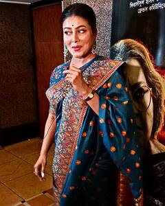 Gargee Roychowdhury on Mahananda: নীল শাড়িতে 'মহানন্দা'-র প্রিমিয়ারের মধ্যমণি গার্গী, বললেন, 'এই যাত্রা আবেগের'