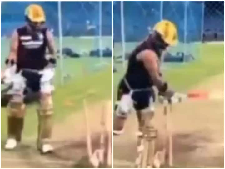 Watch: 'Angry' Virat Kohli Almost Smashes Off Stumps After Being Bowled In RCB Nets