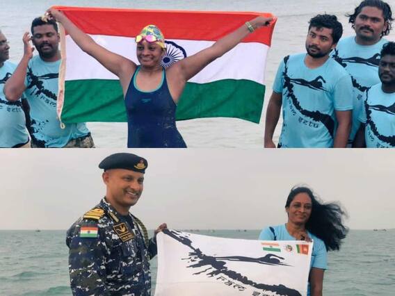 Viswasame Jeevitham: First Indian who sets record in swimming Palk Strait | ABP Desam