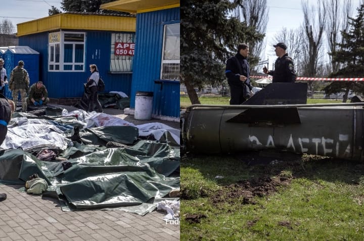 Russia Ukraine War: यूक्रेन के जिस रेलवे स्टेशन पर गिरी थी मिसाइल, उस पर रूसी भाषा में लिखा था- ये बच्चों के लिए