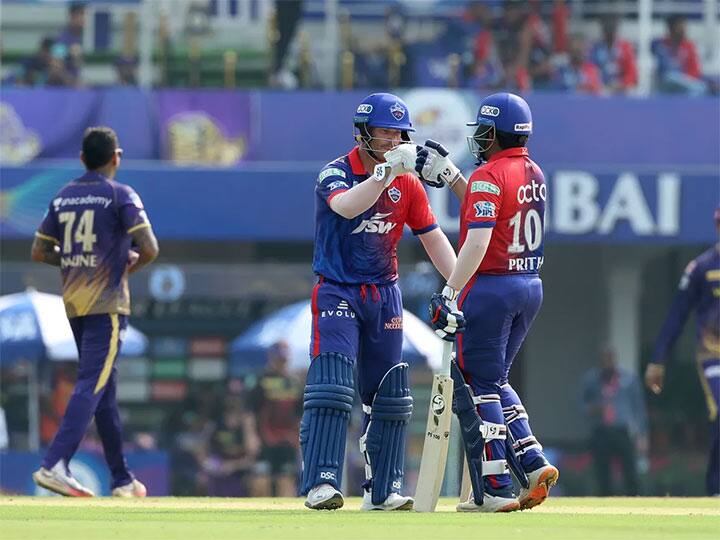 ipl 2022 dc given target of  216 runs against kkr in match 19 brabourne stadium KKR vs DC, 1 Innings Highlight: నాటు.. నాటుగా కొట్టిన దిల్లీ బ్యాటర్లు: KKR టార్గెట్‌ 216