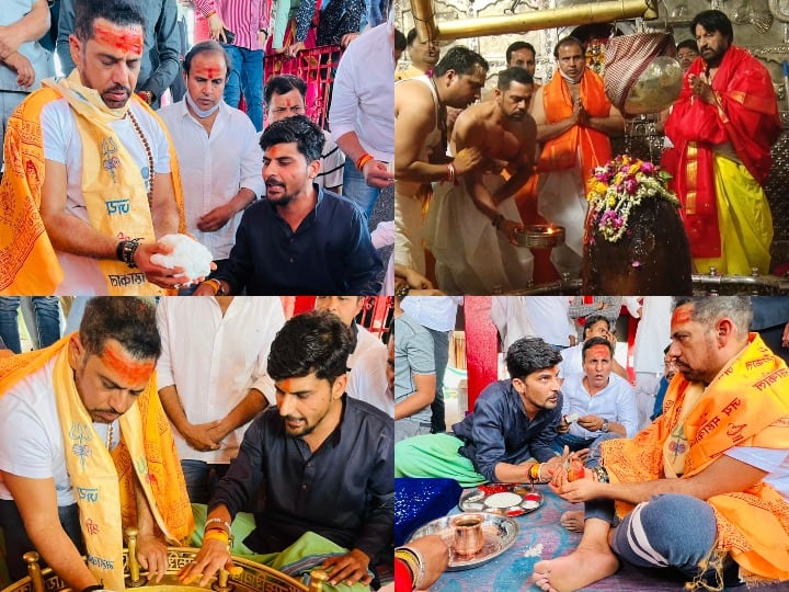 Ujjain Robert Vadra offered prayers to Mahakal Temple and Angareshwar mahadev ANN Ujjain News: महाकाल की शरण में पहुंचे रॉबर्ट वाड्रा, अंगारेश्वर महादेव मंदिर में की भात पूजा