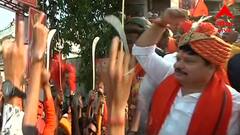 Bhatpara: ভাটপাড়ায় রামনবমীর মিছিল ঘিরে অস্ত্রের ঝনঝনানি, মিছিলে একসঙ্গে তৃণমূল ও বিজেপি নেতারা।Bangla News