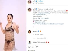 फॅशनचा कहर; उर्फीने घातला सेफ्टी पिनने बनलेला ड्रेस!