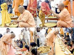 Rama Navami 2022: गोरखनाथ मंदिर के पीठाधीश्वर योगी आदित्यनाथ ने रामनवमी पर किया कन्या पूजन, देखें तस्वीरें
