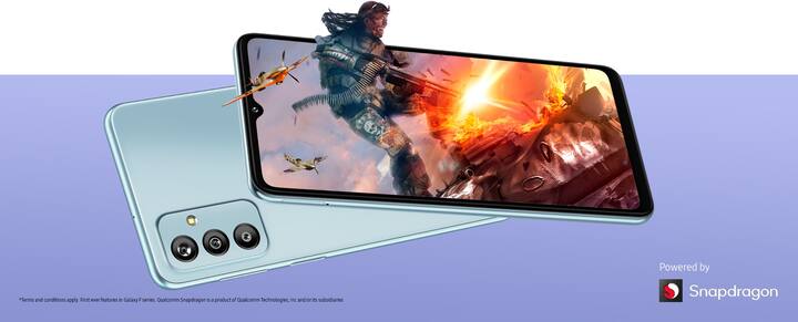 Snapdragon 750G: सैमसंग गैलेक्सी F23 5G में ऑक्टा-कोर क्वालकॉम स्नैपड्रैगन 750G SoC चिपसेट दिया गया है जिसमें 6GB तक रैम और 128GB की इंटरनल स्टोरेज है (जिसे माइक्रोएसडी कार्ड के माध्यम से 1TB तक बढ़ाया जा सकता है). यह फ़्रीवोल्यूशनरी क्वालकॉम स्नैपड्रैगन 7 सीरीज प्रोसेसर वाला पहला गैलेक्सी एफ-सीरीज़ फोन है.