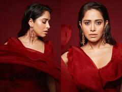 रेड वाइन सी नशीली हैं नुसरत भरुचा की अदाएं, कातिल निगाहों ने मचाया इंटरनेट पर बवाल