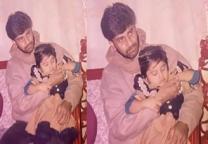 पापा की गोद में बैठी ये नन्ही क्यूट बच्ची आज है टॉप भोजपुरी एक्ट्रेस, पहचाना क्या?