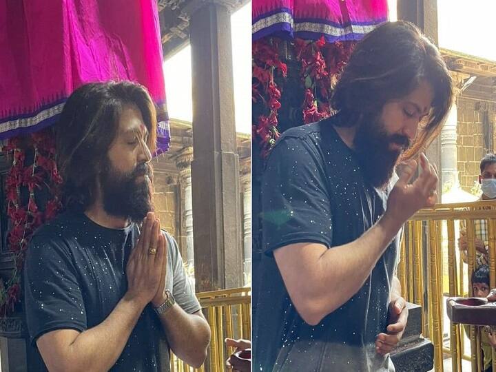 KGF 2 Actor Yash visits Simhachalam Temple  See Pics Yash Temple Visit: இன்னும் 2 நாள்ல கே.ஜி.எஃப் 2 ரிலீஸ்! நரசிம்மர் கோயிலில் யஷ்.. வைரலாகும் போட்டோஸ்..!
