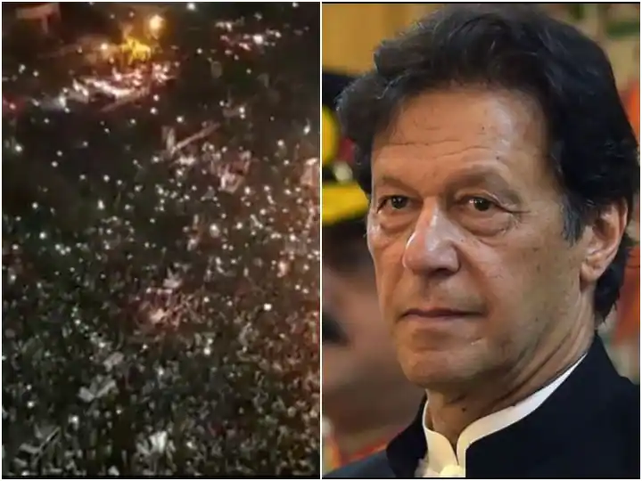 Imran Khan Reaction: ਇਮਰਾਨ ਖਾਨ ਦੇ ਸਮਰਥਨ 'ਚ ਪਾਕਿਸਤਾਨ 'ਚ ਲੋਕਾਂ ਦਾ ਪ੍ਰਦਰਸ਼ਨ, ਸਾਬਕਾ ਪੀਐਮ ਬੋਲੇ- ਇੰਨੀ ਭੀੜ ਕਦੇ ਨਹੀਂ ਦੇਖੀ