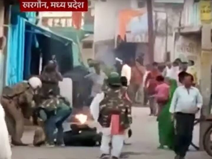 Madhya Pradesh: Stones Hurled At Ram Navami Procession In Khargone Triggering Incidents Of Arson, Curfew In Three Areas MP: Stones Hurled At Ram Navami Procession In Khargone Triggering Arson, Curfew Imposed In Three Areas